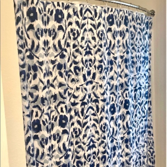Opalhouse Bath Target Opalhouse Blue Ikat Shower Curtain Poshmark